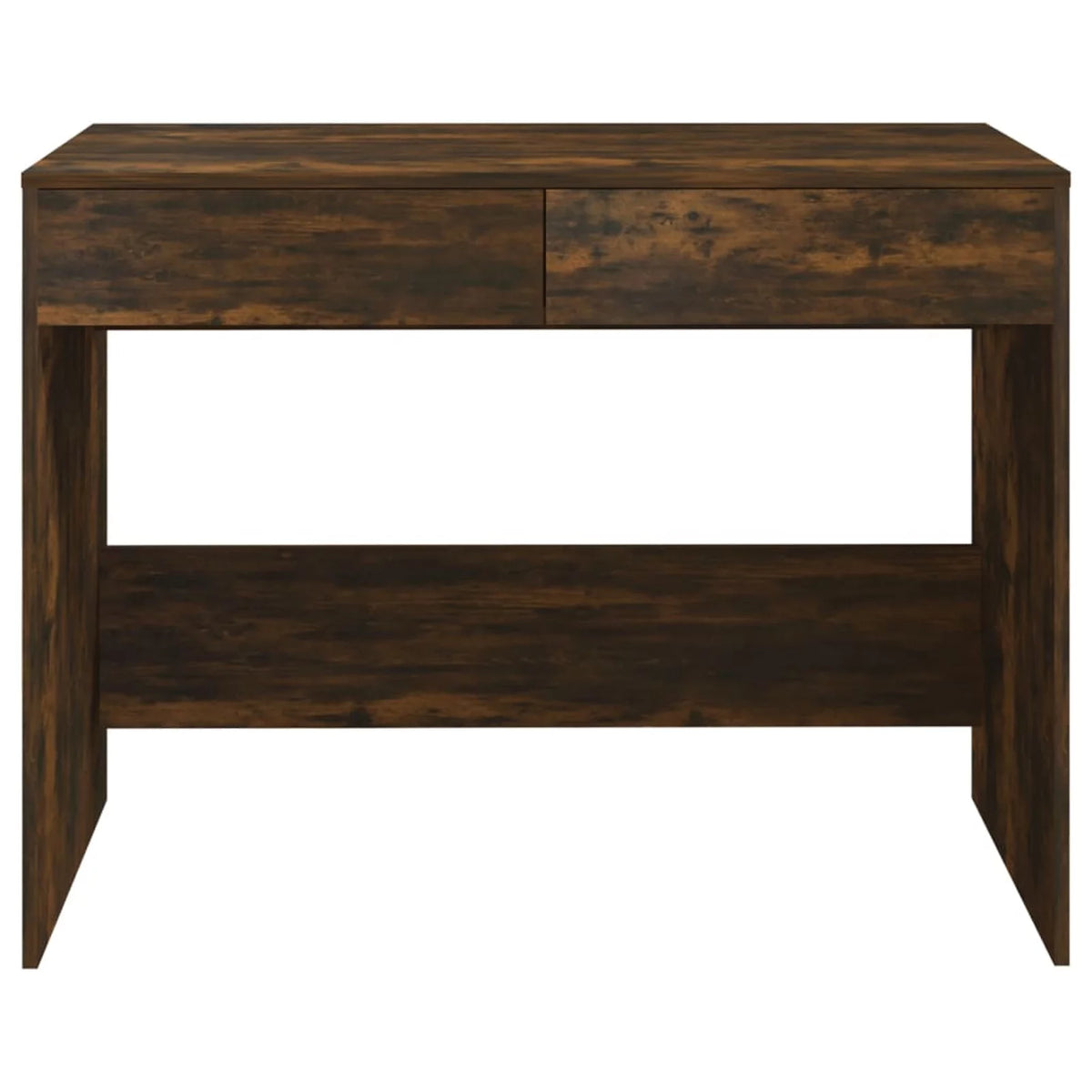 Smoked Oak Engineered Wood Writing Desk Q53683