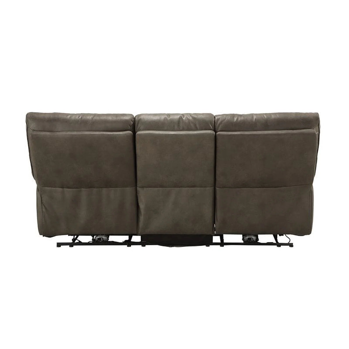 Gray Leather-Aire Power Reclining Sofa W692761