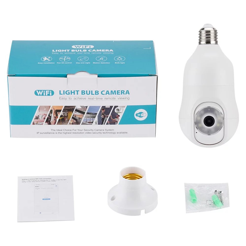 Light Bulb Security Camera 5G&2.4GHz 360° Wireless Camera X8499