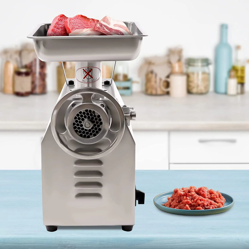 Commercial Electric Meat Grinder Stainless Steel 1100W W396546