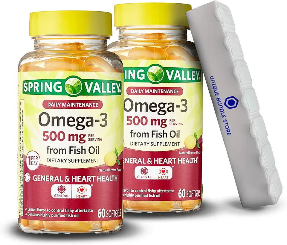 Omega 3 Fish Oil 500 mg Softgels 60 Count D267326