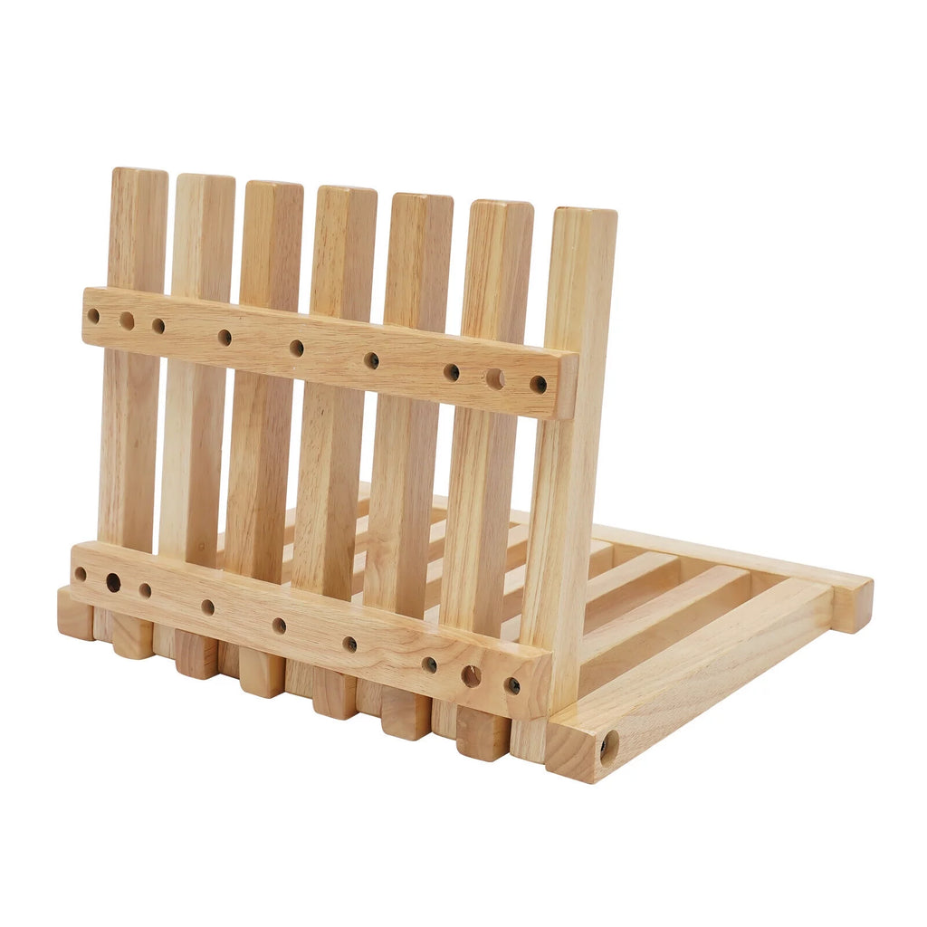 Wall Mounted Rubber Wood Folding Stool C780837
