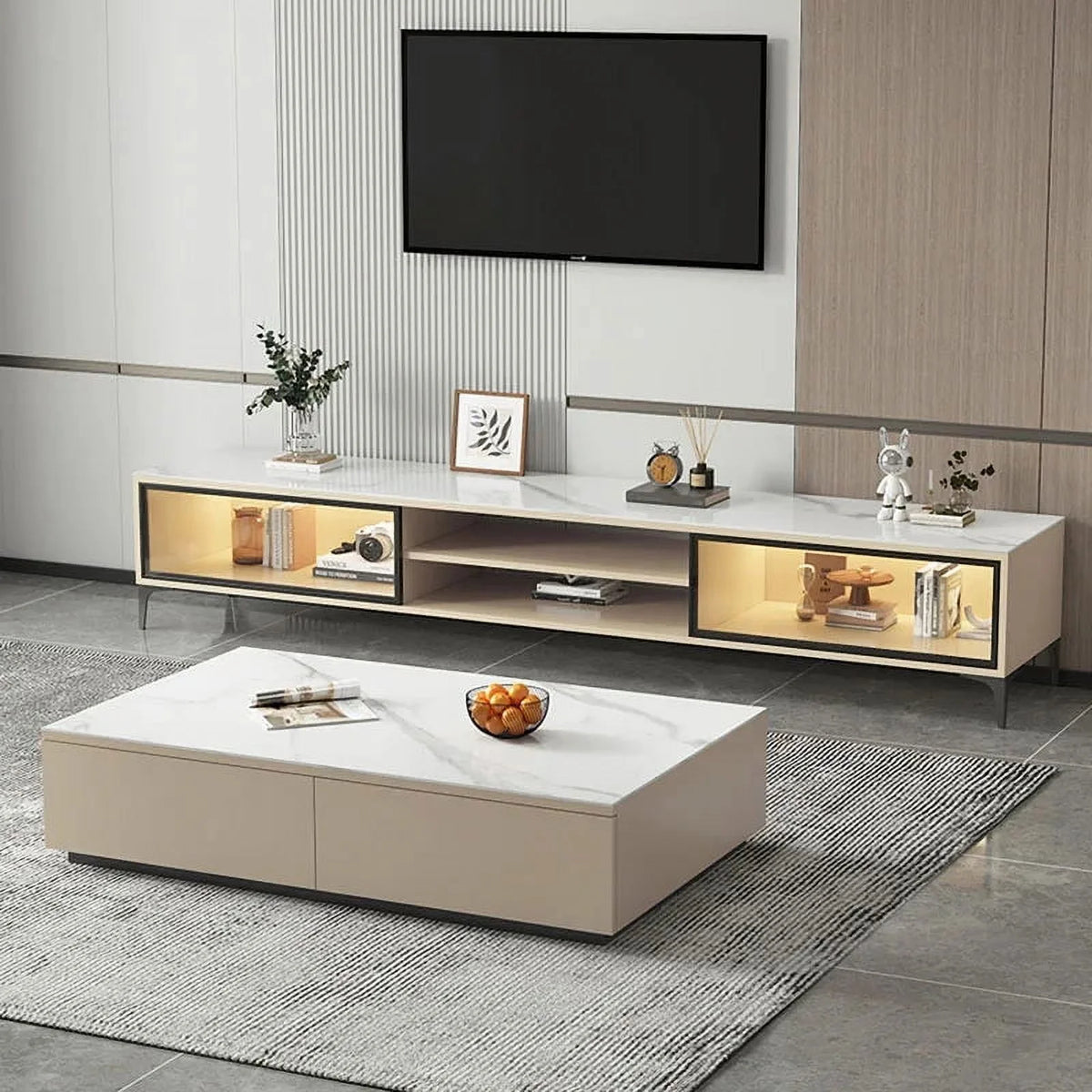 Wooden Tv Stand with Drawers O6833